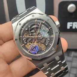 Tasarımcı İzle Lüks Otomatik Mekanik Saatler Özelleştirilmiş APS Kendi Fabrika Çift Sikloid Hollow Out 41mm 904L Lüks Su Geçirmez Adam Hareketli Kişme