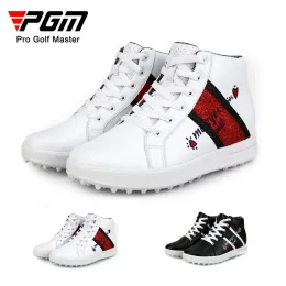 أحذية PGM Women's Golf Shoes عالية أعلى السيدات المقاوم للماء للسيدات الداخلية للسيدات الرياضية الجولف غير الأحذية الرياضية