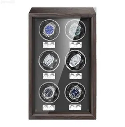 Winder Box Automatic Wood Luxury Highend 6 Slot Automatic ES Box Antimagnetic Mute Case Clock S J220825 J220906237R6459604