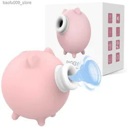 Other Health Beauty Items Cute Pig Octopus shaped Breast Clit Massage vibrator Nipple Clitoris suction cup female masturbator sexy female adult product Q240426