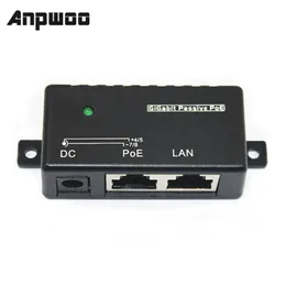 2024 Anpwoo 1000MBPS 5V 12V 24V 48V/1A POE Iniettore Spalato di potenza per la fotocamera IP Accessori del modulo Adattatore POE per Anpwoo IP Camerazione Iniettore