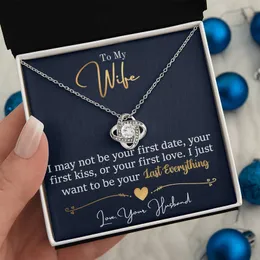 Gift for Wife Mother's Day Gift - To Wife Gift - To Girlfriend - Last Everything - Love Knot Necklace