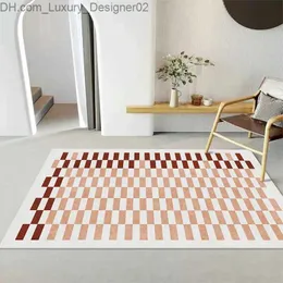 Carpet Nórdico Decoração do quarto de area lisa Carpete grande área usada para sala de estar fofa e macia descanso doméstico lavável piso de pelúcia q240426