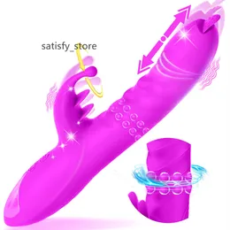 Neonislands Waterproof Sex Toys Clitoris G Point 360 Ruota rotante Silico silicone Lingua di coniglio Leccare il vibratore per donna