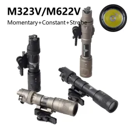 Tactical M323 V M622 V Ir lanterna 500 lúmen LED Branco Vista infravermelha Luz de caça à luz Scout Light Remote e montagem em QD