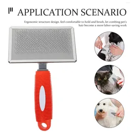 Brush de vestuário de vestuário para cães Cato de pente interno Pet Cabelos de animais de estimação Ferramenta de removedor de peixes de alimentação Fool de cachorro de mão