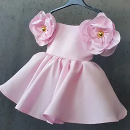 Fashion Flowers Girls Dress Girl Birthday Party Battismo per la principessa COSTUTTO NATALE VESTIDOS 240423