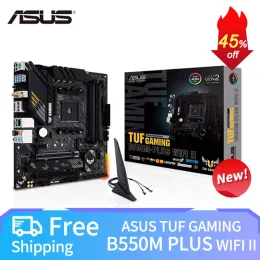 新しいB550M ASUS TUF GAMING B550M PLUS WIFI II MICROATX B550MマザーボードDDR4 4600 MHz 128G AM4サポートAMD Ryzen 5 5600 R5サポート