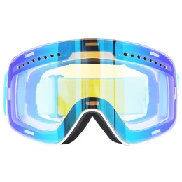 Okulary magnetyczne gogle narciarskie zimowe śnieg gogle snowboardowe gogle antyfogowe UV Snowmobile sferyczna jazda na nartach maska ​​okularów