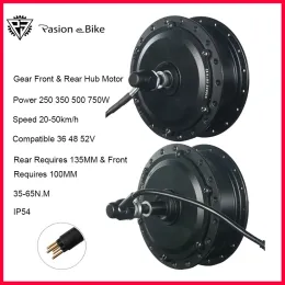 パート36V 250W 350W 48V 500W 750W高速ブラシレスエレクトルクバイクギアハブモーターエビケモーターフロントリアホイールドライブパショー