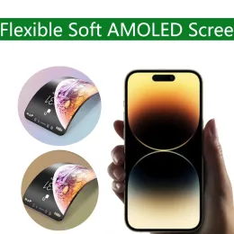 Ekranlar İPhone XS için Yumuşak AMOLED ekran 11Pro 12PRO 13PRO 14PRO Max 12mini 13 13mini LCD Sayılaştırıcı Dokunmatik Yedek Montaj