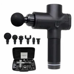 30 Speed ​​Mini Massage Gun Drop With LCD Screen 6 Heads Attachments Gym Sports Set 240422