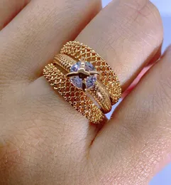 女性のためのLuala Fashion Memaly Ringユニークな美しい585rose Gold AAA Cubic Zirconia Party Gorgeous Wedding Jewelry No Fade Q07087344965