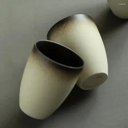 Te koppar pinny keramisk frostad gradient japansk stil kaffemjölk kopp retro handhållare muggar