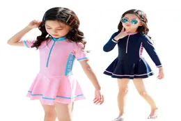 Criança de roupas de banho infantil meninas boxeadores de roupas de banho de duas peças saia de nadar infantil de traje de banho para crianças de banho de bebê 220118063600