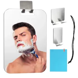 Specchio acrilico da 1 pcs con specchio da doccia di aspirazione a parete per uomo rasatura da donna trucco da viaggio portatile accessori per bagno portatile