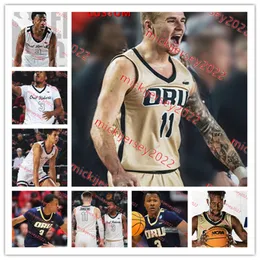 Oral Roberts Golden Eagles Basketball Jersey 12 Jalen Miller 1 Braeden Moore 11 Pablo Navarro 32 Ashton Smith Oru Jerseys Custom Stitched
