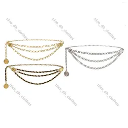 Канал Cclies Rifts Tassel Tasse Chain Chain Belt Multlayer Metal Decord