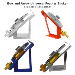 Darts Fletching Jigs Stick Adjustable Universal Bonding Make Feather Fletches Clamp with Scale Outdoor Accessories Tool