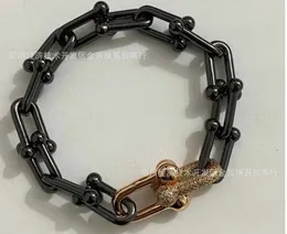 High Edition Tiffaysdijia style ball lock U-shaped Bracelet double layer 8X7F