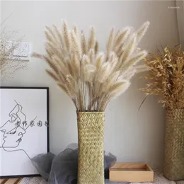 Dekorativa blommor 20st Natural Pampas Grass Decor Fluffy Reed Christmas Dried Bouquet Wedding Party Garden vardagsrum Dekoration