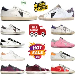 Scarpe designer sneaker dorate stelle casual scarpe stelle di lusso da pallone sporco vecchi mocassini italiano marchio originale piattaforma per formatori maschili da donna dfhdh