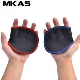 Mão Protetor de palmeira Ginásio Ginásio Luvas de fitness Halte de dedos Dumbbell Grips Pads Luvas de treinamento de peso de peso treino 240423