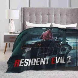 Cobertores 2 Remake-Claire Top Quality Sofá de cama confortável Blanket Raccoon City Leon Kennedy Games Sobrevivência Horror Silent Hill Alan