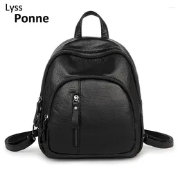 Backpack Style Mini Women PU Leather Shoulder Bag For Teenage Girls Kids Fashion Small Bagpack Female Ladies School