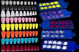 100pcs ballerina Französische falsche Nagelspitzen künstlicher klarer Sarg -Sarg -Nägel Tipp voll Cover Press auf Long Ballerina Acrylnägel2291035794