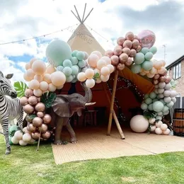 Decoração de festa 5/10/18 polegadas Balões de barraca Decorações de jardim de arco de guirlanda de jardim macarone pêssego azul rosa de ouro rosa ar globos