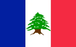 Francuski mandat libańskiej flagi narodowej Flaga Narodowa 3 stóp x 5 stóp poliestru Latającego 150 90 cm Flaga na zewnątrz1728907