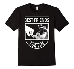 Przyjaciele na całe życie. Zabawne miłośnicy psów Prezent Męskie T-shirt. Letnia bawełniana O-Neck Short Tueve Unisex T Shirt S-3XL 240424