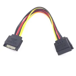 SATA 15 Pin Male To 2 SATA 15 Pin Female 15Pin Power Cable HDD Y Splitter Universal Connector Adapter