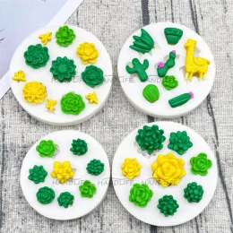 Schimmelpilzpflanzen Alpaka Silikonzucker -Schimmelpilz -Harz Werkzeuge Cupcake Backform Fondantkuchen Dekorationswerkzeuge