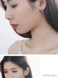 Dangle Chandelier Luxury Stud Earrings Crystal Heart Star Round Eor Ring Huggie Earring 여성 여성 검은 피어싱 브린 코