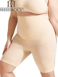 Missmoly Womens High midja plus size Stay Shapewear Tummy Control Body Shaper Shorts Lår Slimming Midjetränare Formande trosor 240425