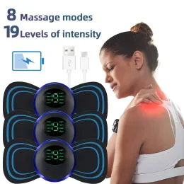 Massager Electric Neck Massager EMS Muscle Massage Stimulator Low Frequency Instrument Back Cervical Calf Patches Pain Joints Mini Device