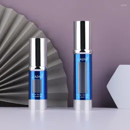 Speicherflaschen Lotion Flasche Sprühelektroplattiert blau Kaviar Vakuum Solation Creme Sonnenschutzmittel als nachfüllbar