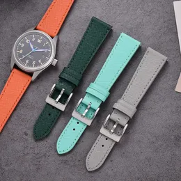 Watch Bands High quality genuine Calfskin leather strap Saffiano leather strap 18/19/20/21/22/23/24mm watch accessory 240424