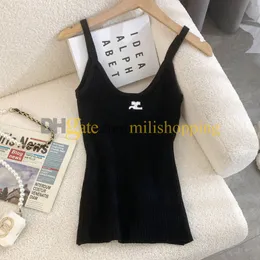 7 kolorów Courreges design THIRT LITET Hafted Pasek Summer Nowy wszechstronny top zbiornikowy Slim Fit Asian Size S-L