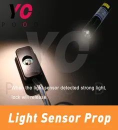 Sensore di luce Prop della stanza reale Escape Game Usa la torcia laser o torcia Luce forte per sparare al sensore di luce per aprire Lock1292487