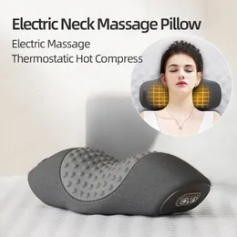 Vibration Massage Pillow Cervical Traction Massager Neck Head Relax 240416