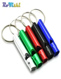 الألومنيوم التخييم البقاء على قيد الحياة صافرة القلادة الأنيقة سلسلة المفاتيح keyring6883548