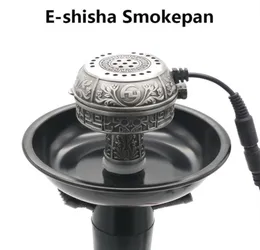 Multifunktionell metall Eshisha Smokepan Electronic Tobacco Bowl Ceroamic Chower för stor storlek för Hookah Sheesha Chicha Narguile AC2154759