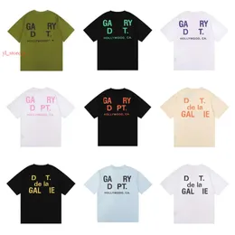 Gallary Dept 셔츠 여름 패션 남성 여성 디자이너 Tees Gallerydept Tshirts 느슨한 고품질 힙합 스트리트웨어 편지 코턴 T 셔츠를위한 3319