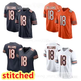 2024 Nya utkast första omgången Pick Player Game Jersey Football Jerseys 18 Caleb Williams Jersey Men's Women's Youth