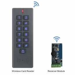 Dörrklockor 433MHz Rolling Code Wireless Access Control Keypad Wiegand Reader Receiver för nätverksåtkomstkontroll Board Door Bell Function