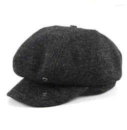 Beret Beret Hat Men Classic Vintage осень 2022 года Peak Blinders Men039s Cap Boina Italiana Hombre Octagonal Sboy Male7530992