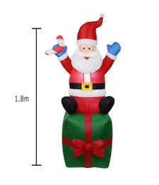 18m Inflable Doll Night Light Feliz Natal ao ar livre Papai Noel Ano Novo Jardim Soldado Toys Arranjo de Apertos 2011500046